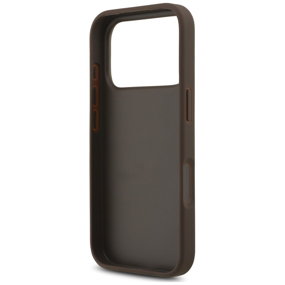 Capa Guess Hardcase 4G Classic Logo with Strap - iPhone 17 Pro / 18 Pro - Castanho