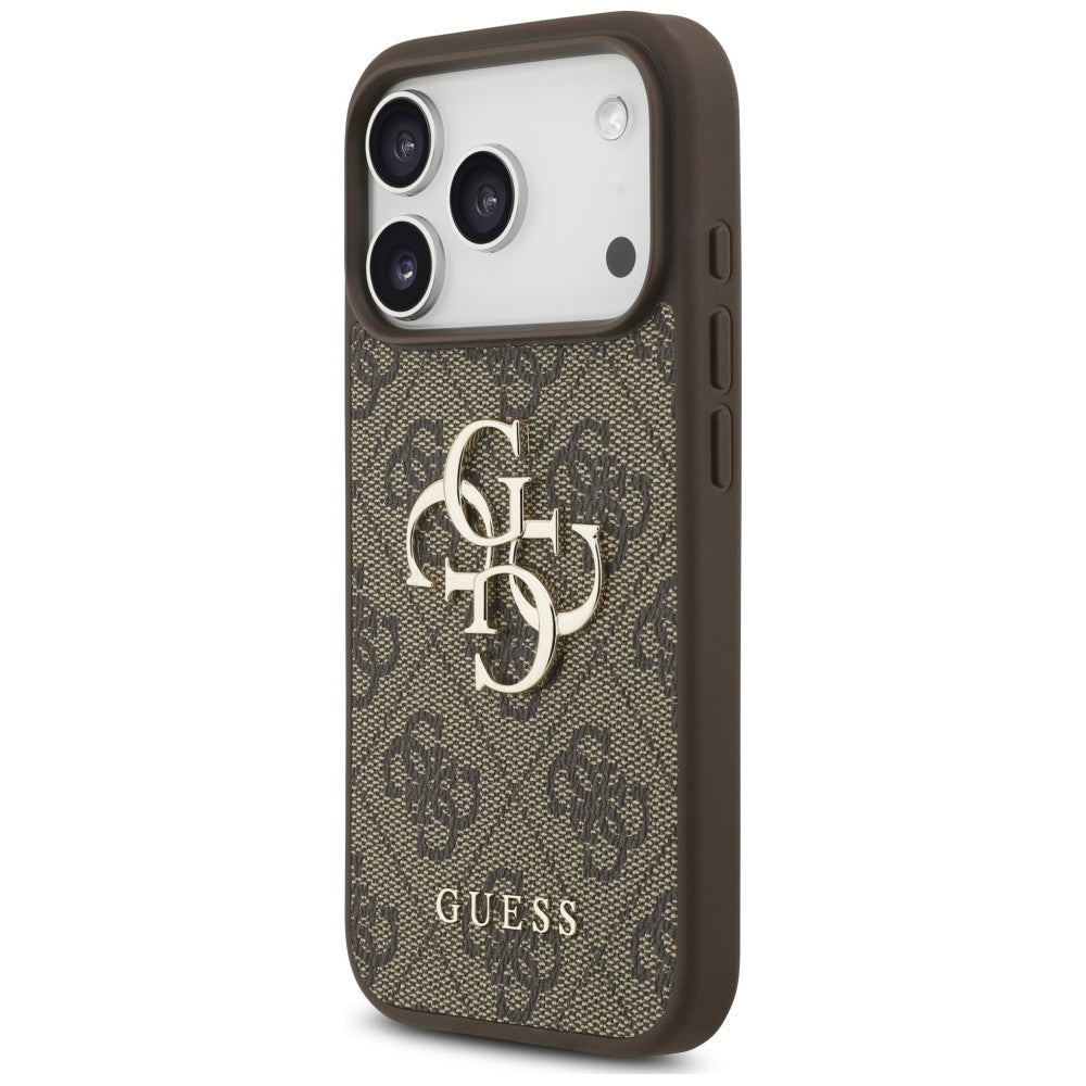 Capa Guess Hardcase 4G Classic Logo with Strap - iPhone 17 Pro Max / 18 Pro Max - Castanho