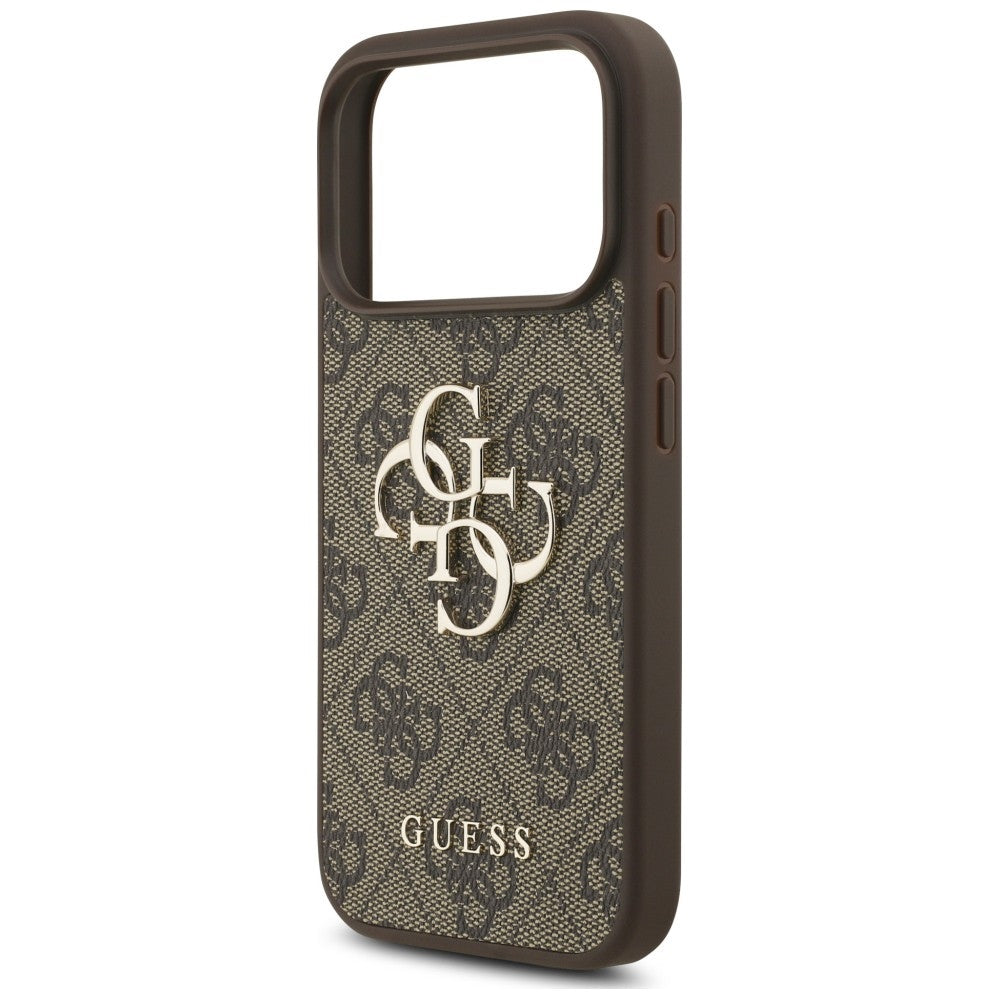 Capa Guess Hardcase 4G Classic Logo with Strap - iPhone 17 Pro Max / 18 Pro Max - Castanho