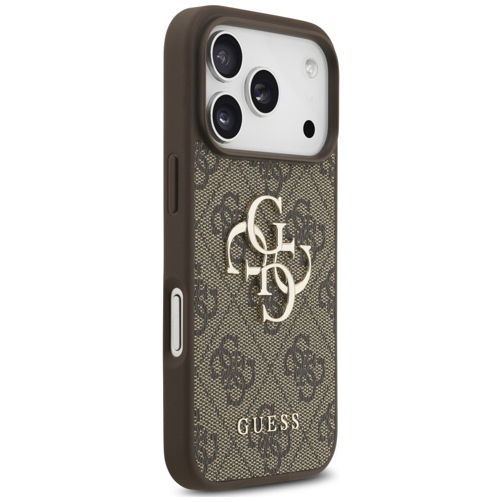 Capa Guess Hardcase 4G Classic Logo with Strap - iPhone 17 Pro Max / 18 Pro Max - Castanho