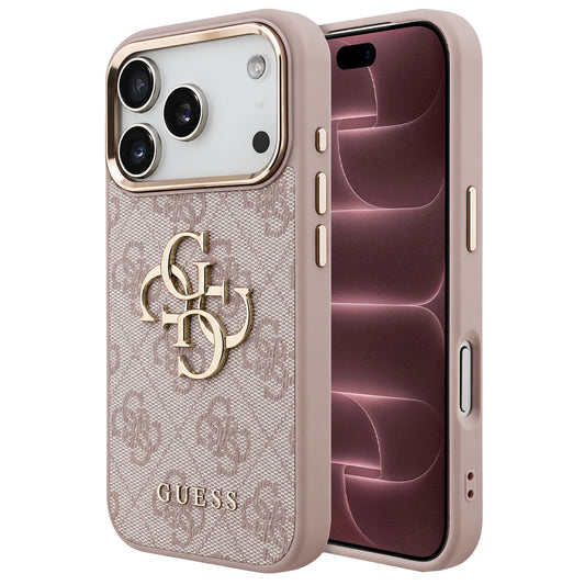 Capa Guess Hardcase 4G Big Classic Logo - iPhone 17 Pro Max / 18 Pro Max - Rosa