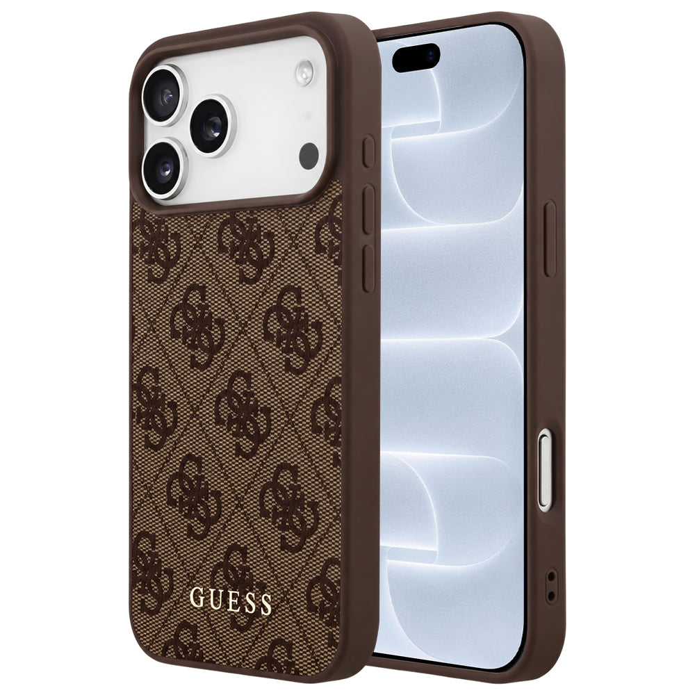 Capa Guess Hardcase 4G Classic Logo - iPhone 17 Pro / 18 Pro - Castanho