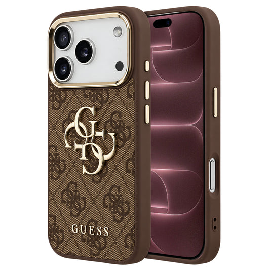 Capa Guess Hardcase 4G Big Classic Logo - iPhone 17 Pro Max / 18 Pro Max - Castanho