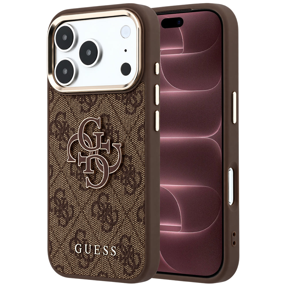 Capa Guess Hardcase 4G Big Resin Logo - iPhone 17 Pro Max / 18 Pro Max - Castanho