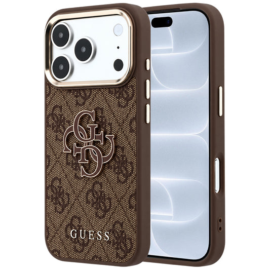Capa Guess Hardcase 4G Big Resin Logo - iPhone 17 Pro / 18 Pro - Castanho