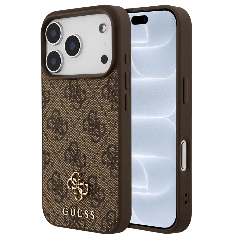 Capa Guess Hardcase 4G Small & Classic MagSafe - iPhone 17 Pro / 18 Pro - Castanho