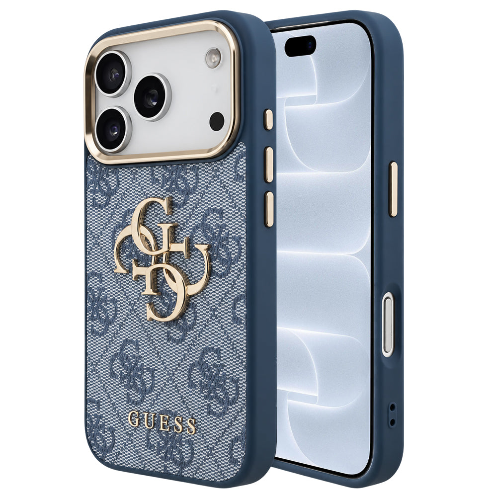 Capa Guess Hardcase 4G Big Classic Logo - iPhone 17 Pro / 18 Pro - Azul