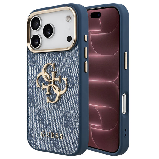 Capa Guess Hardcase 4G Big Classic Logo - iPhone 17 Pro Max / 18 Pro Max - Azul