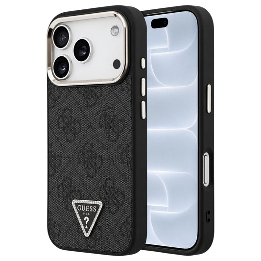 Capa Guess Hardcase 4G Triangle Logo MagSafe - iPhone 17 Pro / 18 Pro - Preto