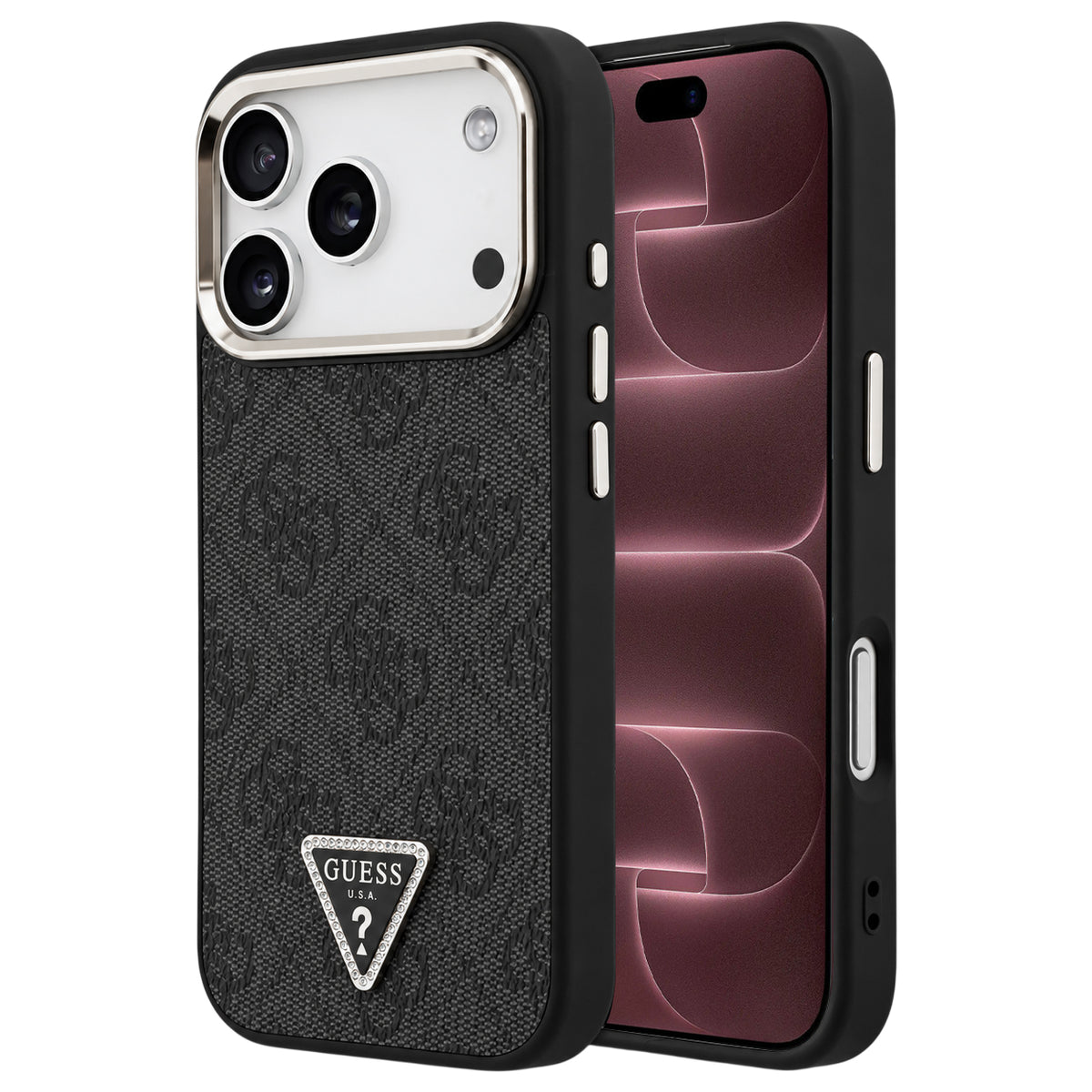 Capa Guess Hardcase 4G Triangle Logo MagSafe - iPhone 17 Pro Max / 18 Pro Max - Preto