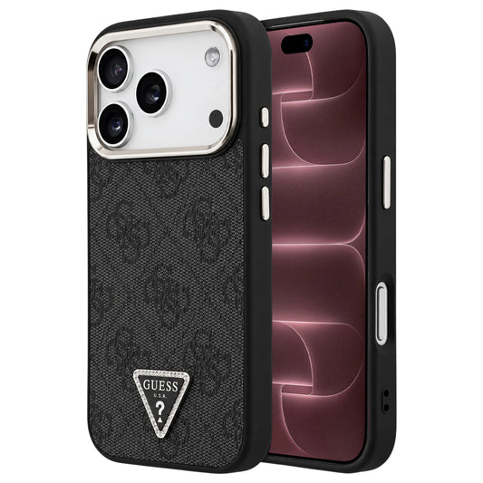 Capa Guess Hardcase 4G Triangle Logo MagSafe - iPhone 17 Pro Max / 18 Pro Max - Preto