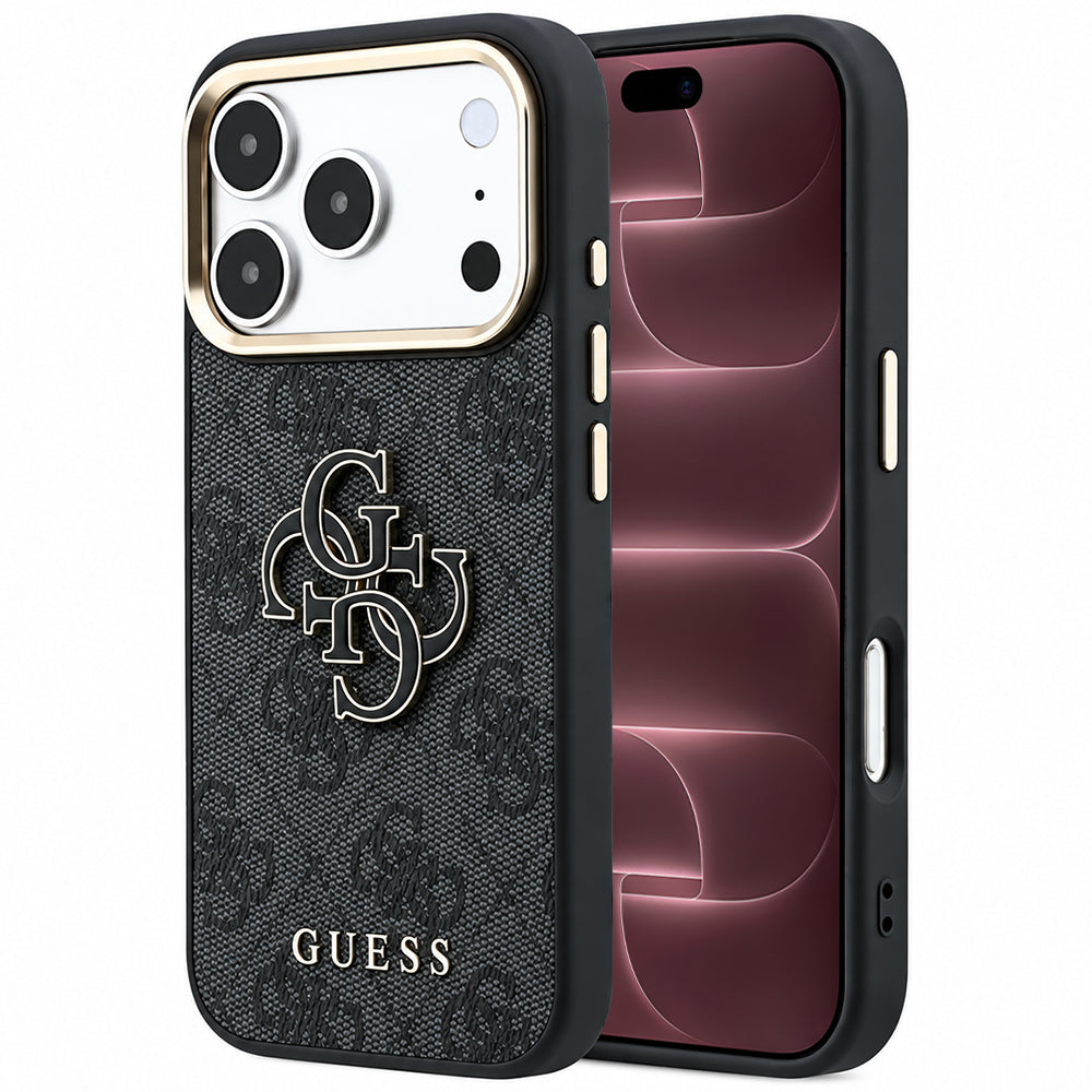 Capa Guess Hardcase 4G Big Resin Logo - iPhone 17 Pro Max / 18 Pro Max - Preto