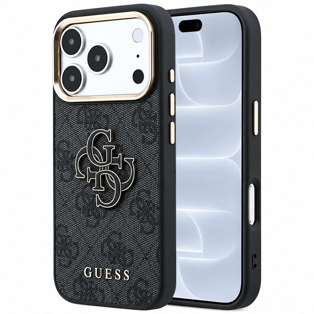 Capa Guess Hardcase 4G Big Resin Logo - iPhone 17 Pro / 18 Pro - Preto