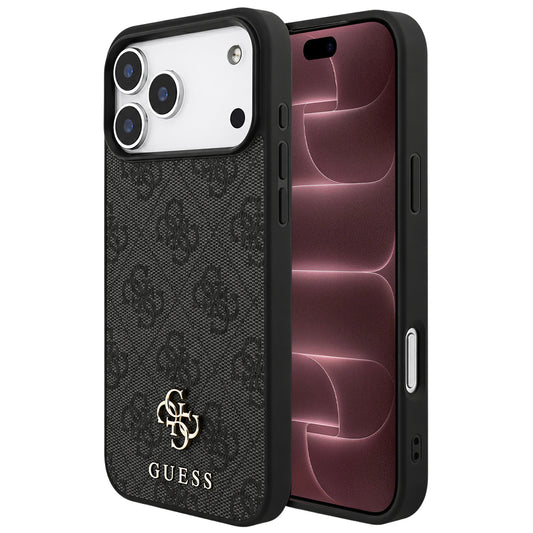 Capa Guess 4G Small and Classic Logo MagSafe - iPhone 17 Pro Max / 18 Pro Max - Preto