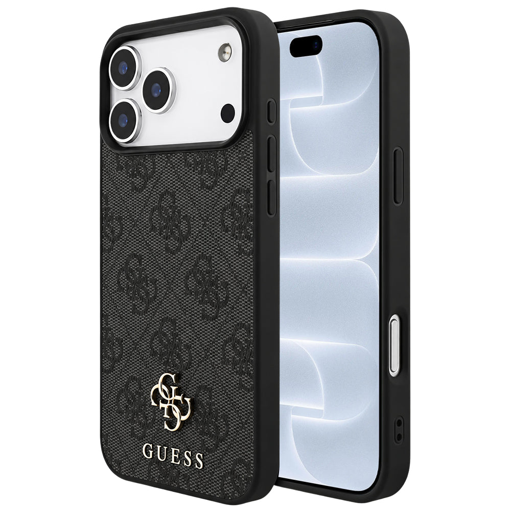 Capa Guess 4G Small and Classic Logo MagSafe - iPhone 17 Pro / 18 Pro - Preto