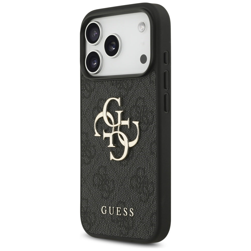 Capa Guess Hardcase 4G Classic Logo with Strap - iPhone 17 Pro / 18 Pro - Preto