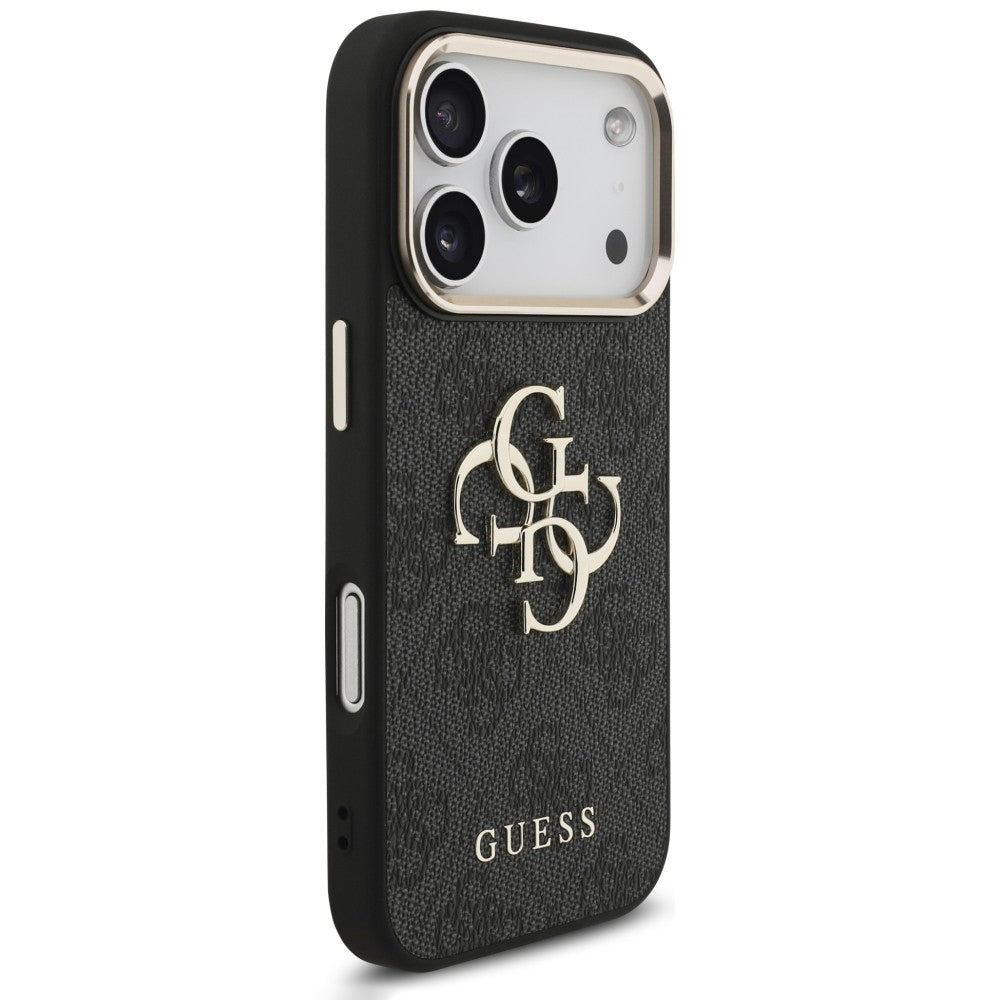 Capa Guess Hardcase 4G Classic Logo with Strap - iPhone 17 Pro / 18 Pro - Preto