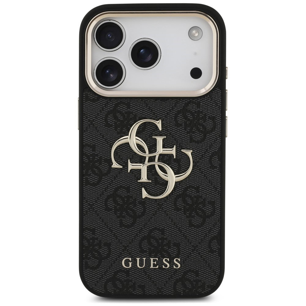 Capa Guess Hardcase 4G Classic Logo with Strap - iPhone 17 Pro Max / 18 Pro Max - Preto