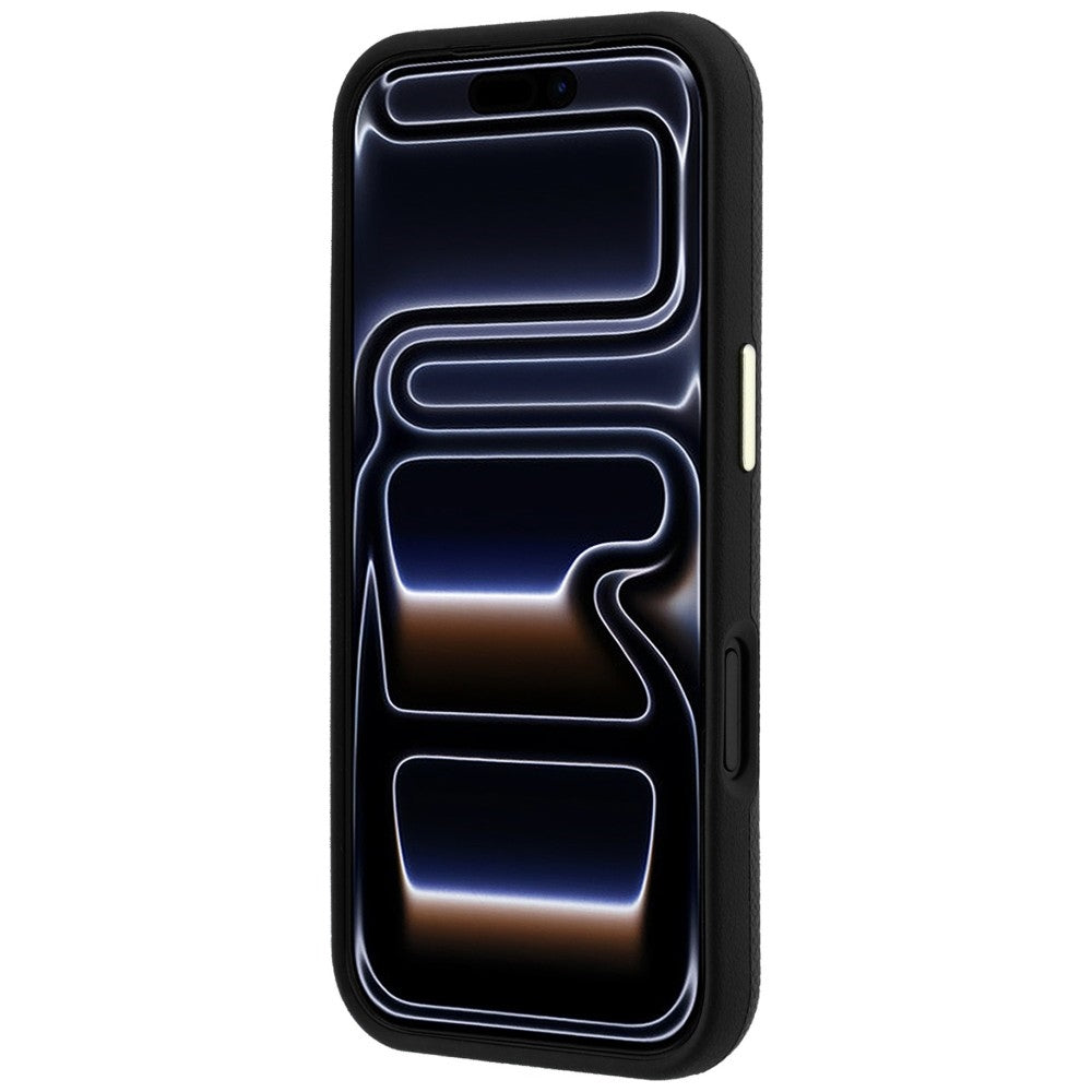 Capa Guess Grained Leather and Big Resin Logo - iPhone 17 Pro Max / 18 Pro Max - Preto