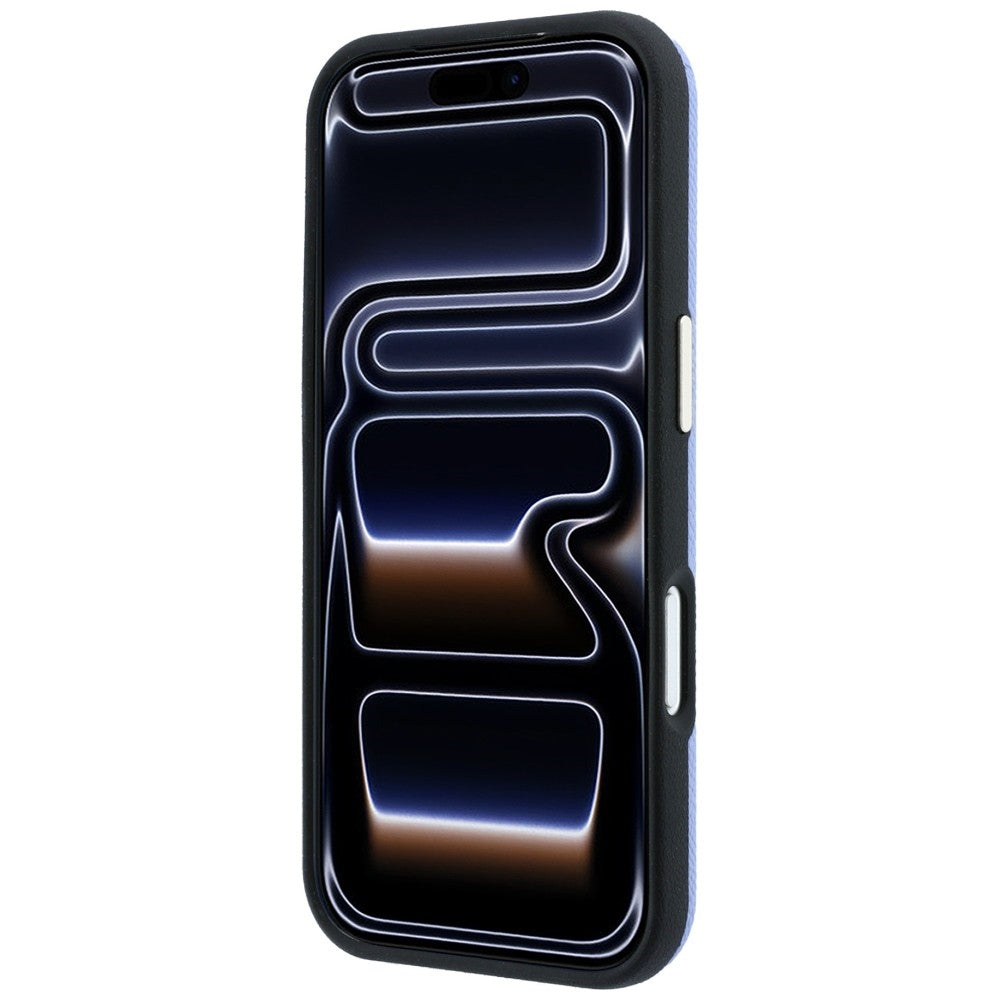 Capa Guess Grained Leather and Big Resin Logo - iPhone 17 Pro / 18 Pro - Azul-claro