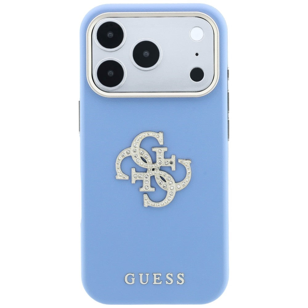Capa Guess Smooth Big Strass Logo - iPhone 17 Pro Max / 18 Pro Max - Azul-claro