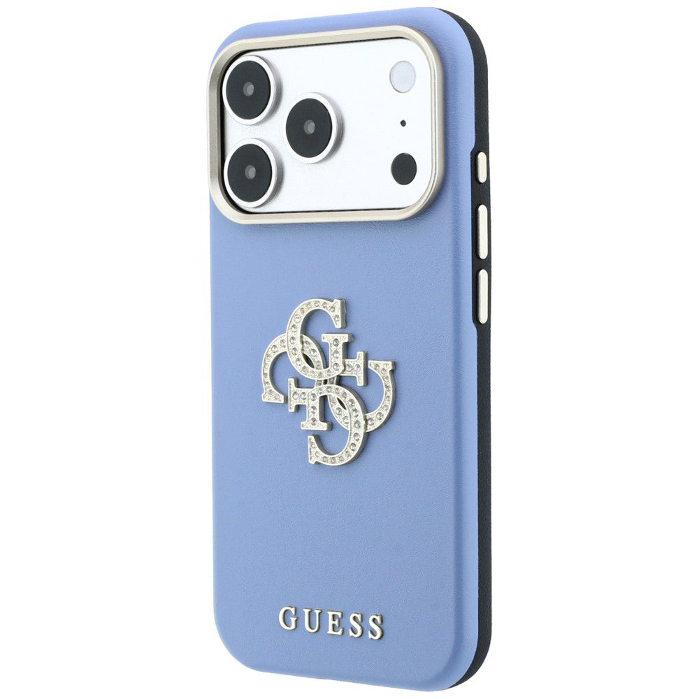 Capa Guess Smooth Big Strass Logo - iPhone 17 Pro Max / 18 Pro Max - Azul-claro
