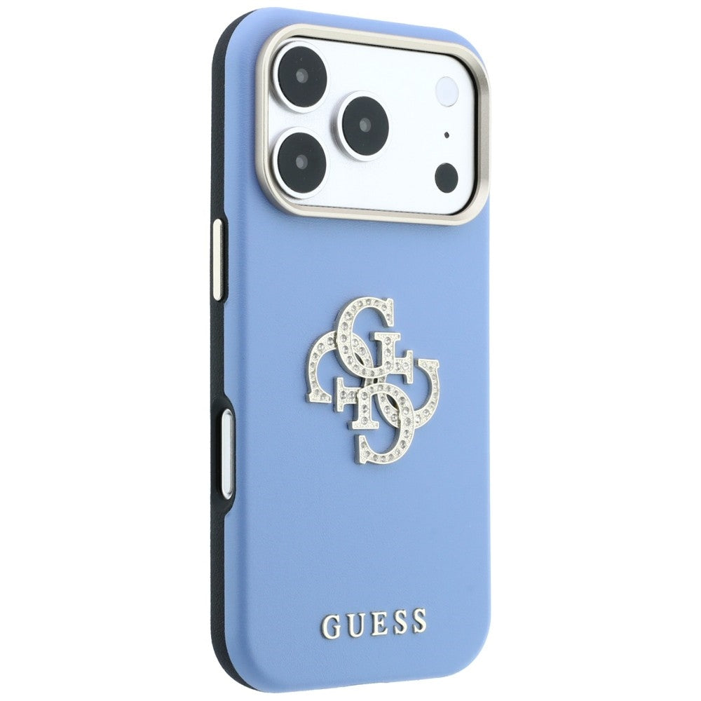 Capa Guess Smooth Big Strass Logo - iPhone 17 Pro Max / 18 Pro Max - Azul-claro