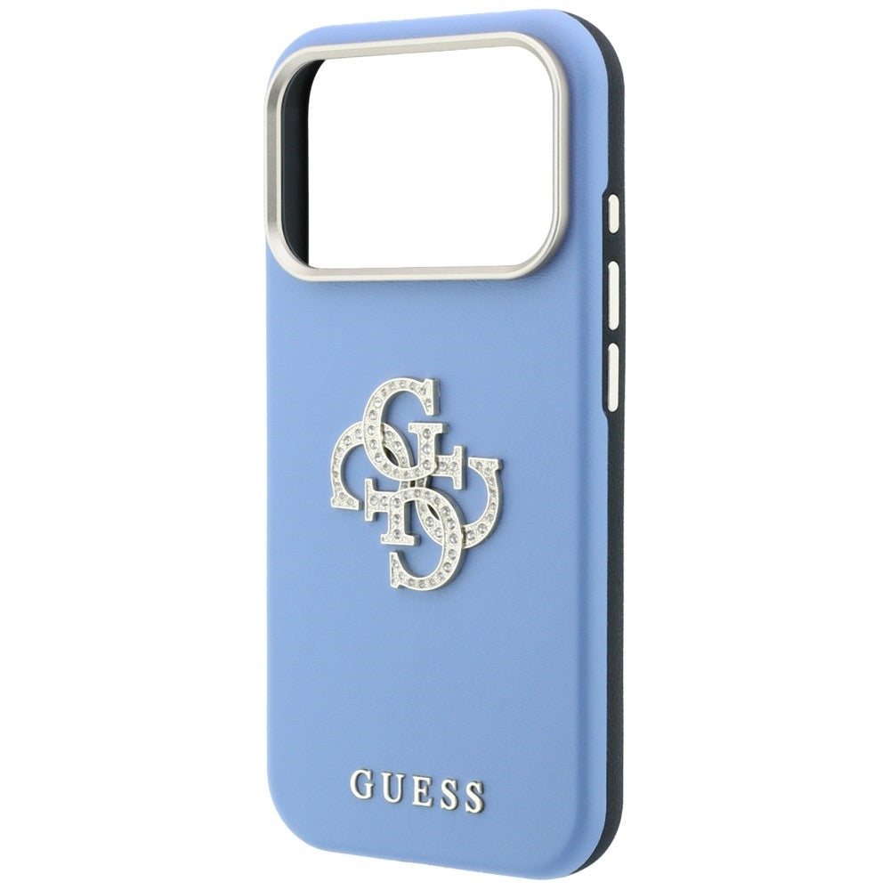 Capa Guess Smooth Big Strass Logo - iPhone 17 Pro Max / 18 Pro Max - Azul-claro