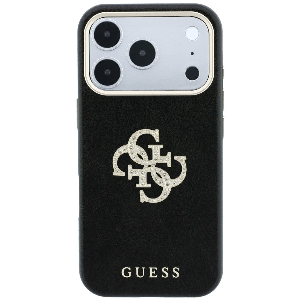 Capa Guess Smooth Big Strass Logo - iPhone 17 Pro / 18 Pro - Preto