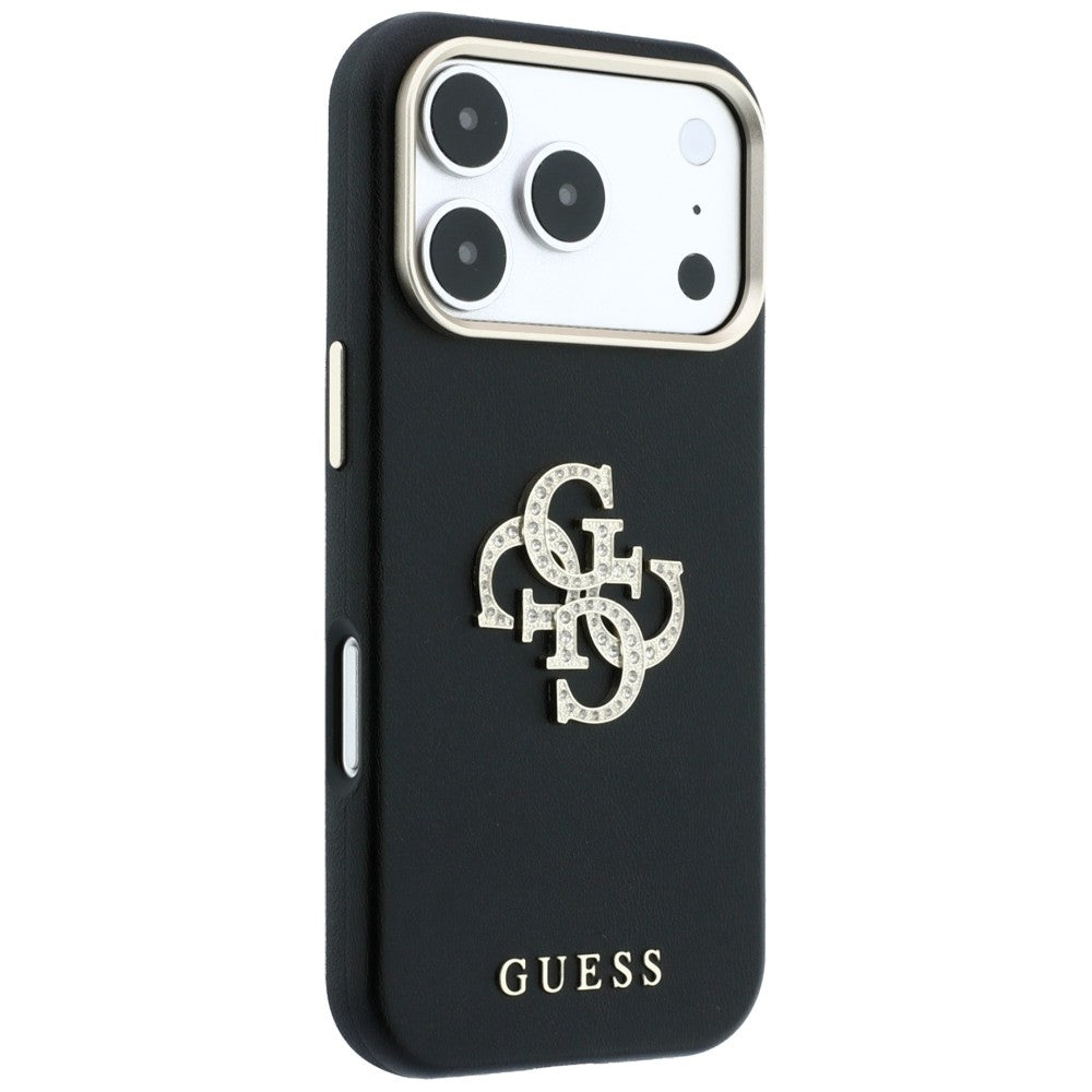 Capa Guess Smooth Big Strass Logo - iPhone 17 Pro / 18 Pro - Preto