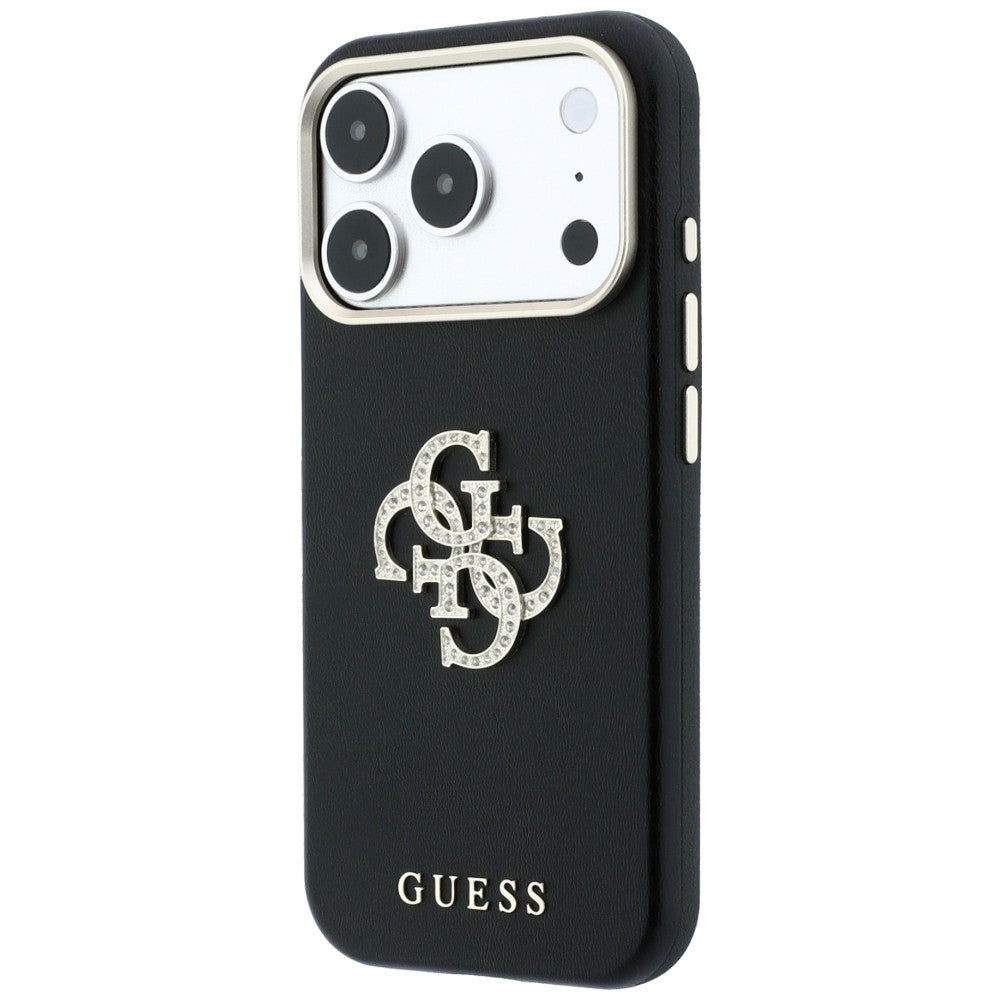 Capa Guess Smooth Big Strass Logo - iPhone 17 Pro / 18 Pro - Preto
