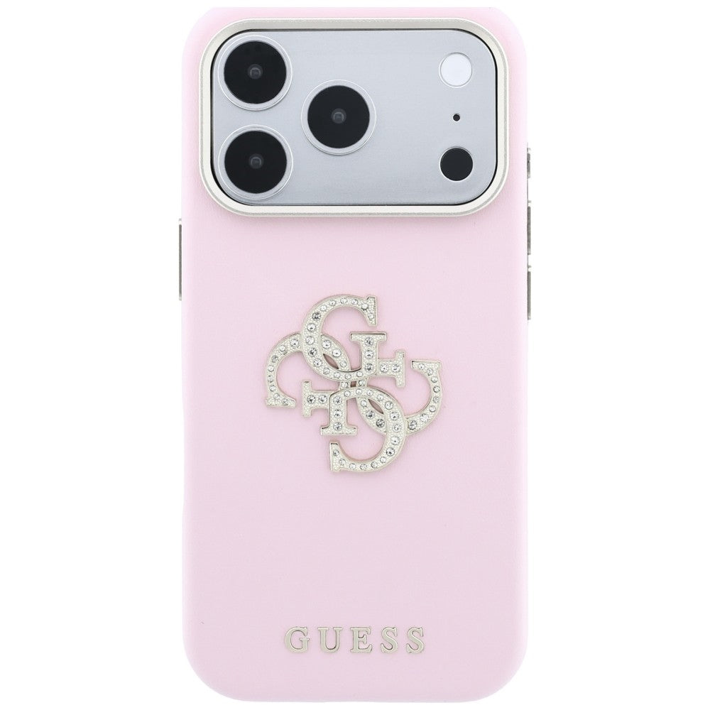 Capa Guess Smooth Big Strass Logo - iPhone 17 Pro Max / 18 Pro Max - Rosa