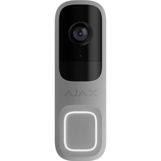 Ajax Doorbell 4-GRE - Videoporteiro inteligente WiFi 4MP 155º IR 6m IP54 - cinza