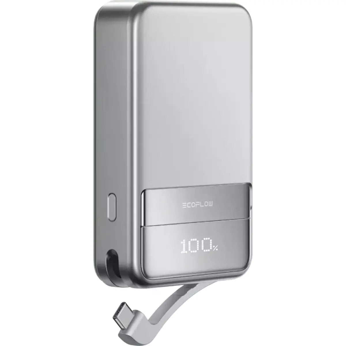 EcoFlow EF-RAPID10000-EU - Powerbank c/ carregamento Qi Wireless magnétigo (MagSafe) 10000mAh USB-C PD 65W - prateado