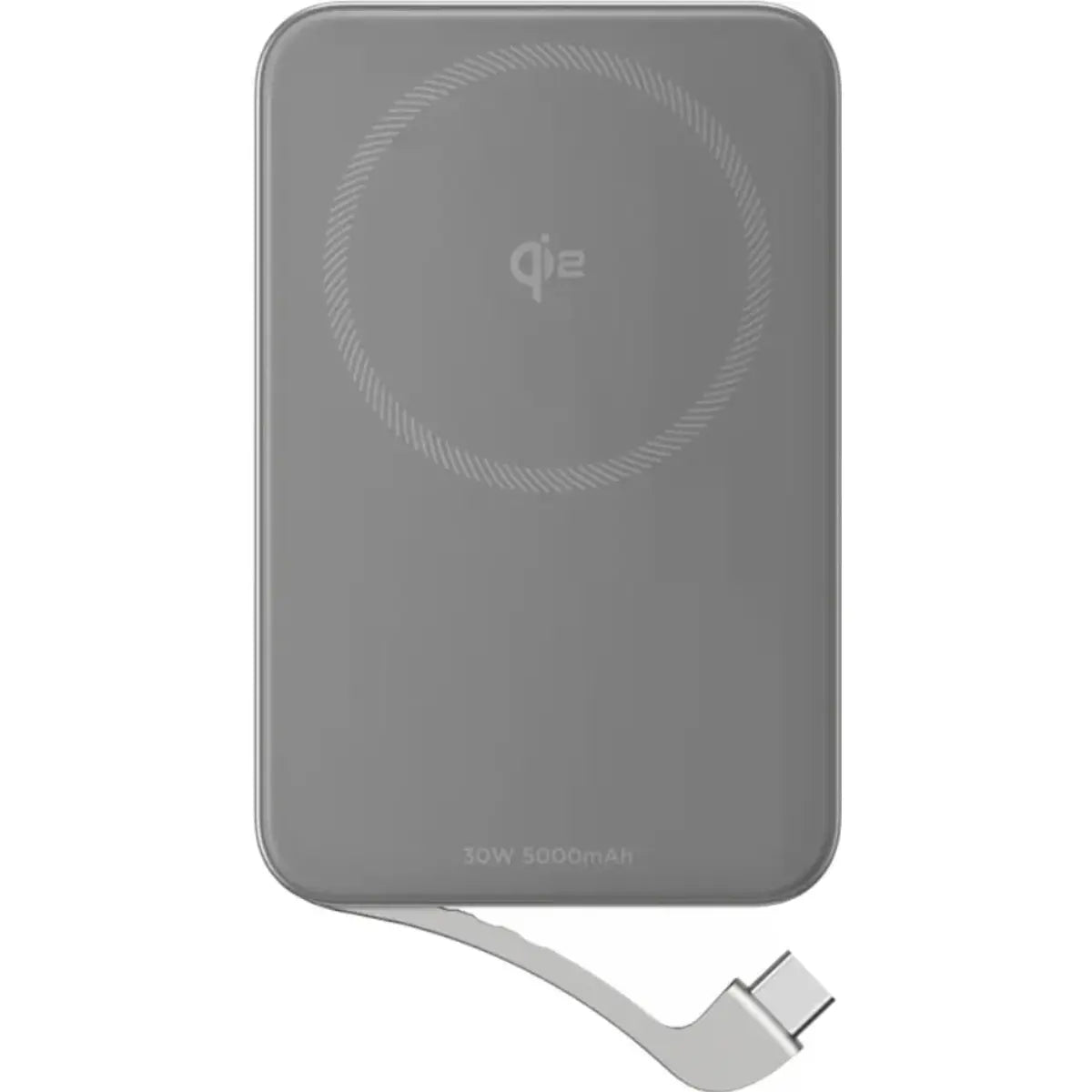 EcoFlow EF-RAPID10000-EU - Powerbank c/ carregamento Qi Wireless magnétigo (MagSafe) 10000mAh USB-C PD 65W - prateado