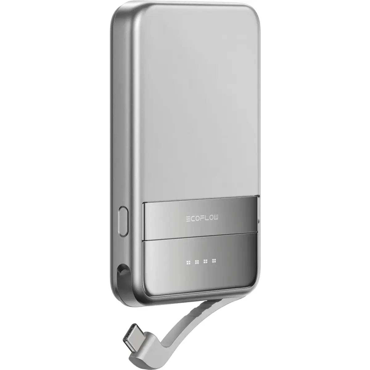 EcoFlow EF-RAPID5000-EU - Powerbank c/ carregamento Qi Wireless magnétigo (MagSafe) 5000mAh USB-C PD 30W - prateado