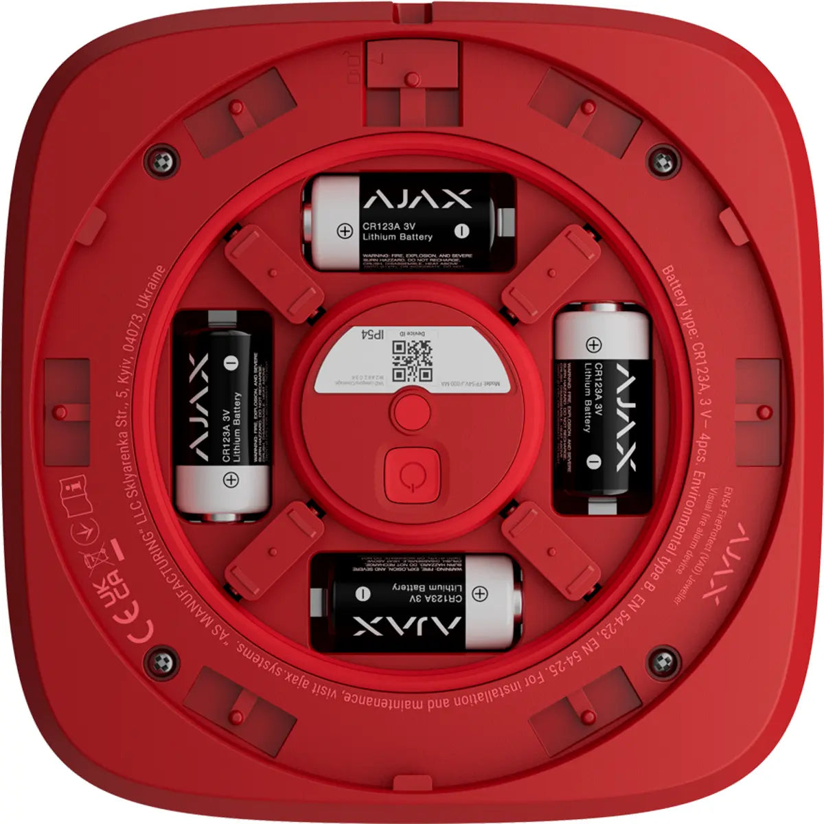 Avisador Visual de Incêndio para alarme Ajax - EN54 - Vermelho