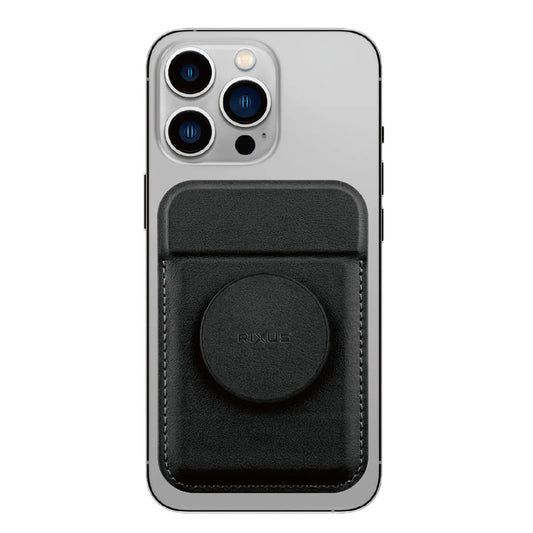 Rixus RXCH20B Card Holder With MagSafe Compatible Black