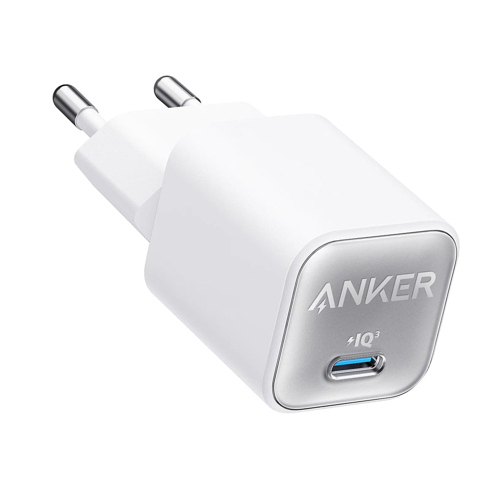 Anker 511 Nano 3 - Carregador de Parede GaN USB-C 30W - Branco