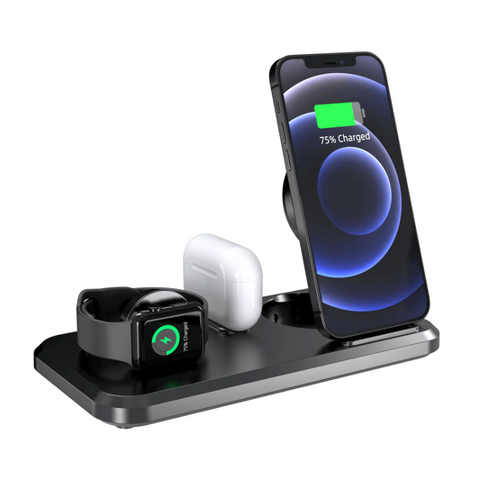 Double Fold 3 in 1 Wireless Charger 15W Fast Charge