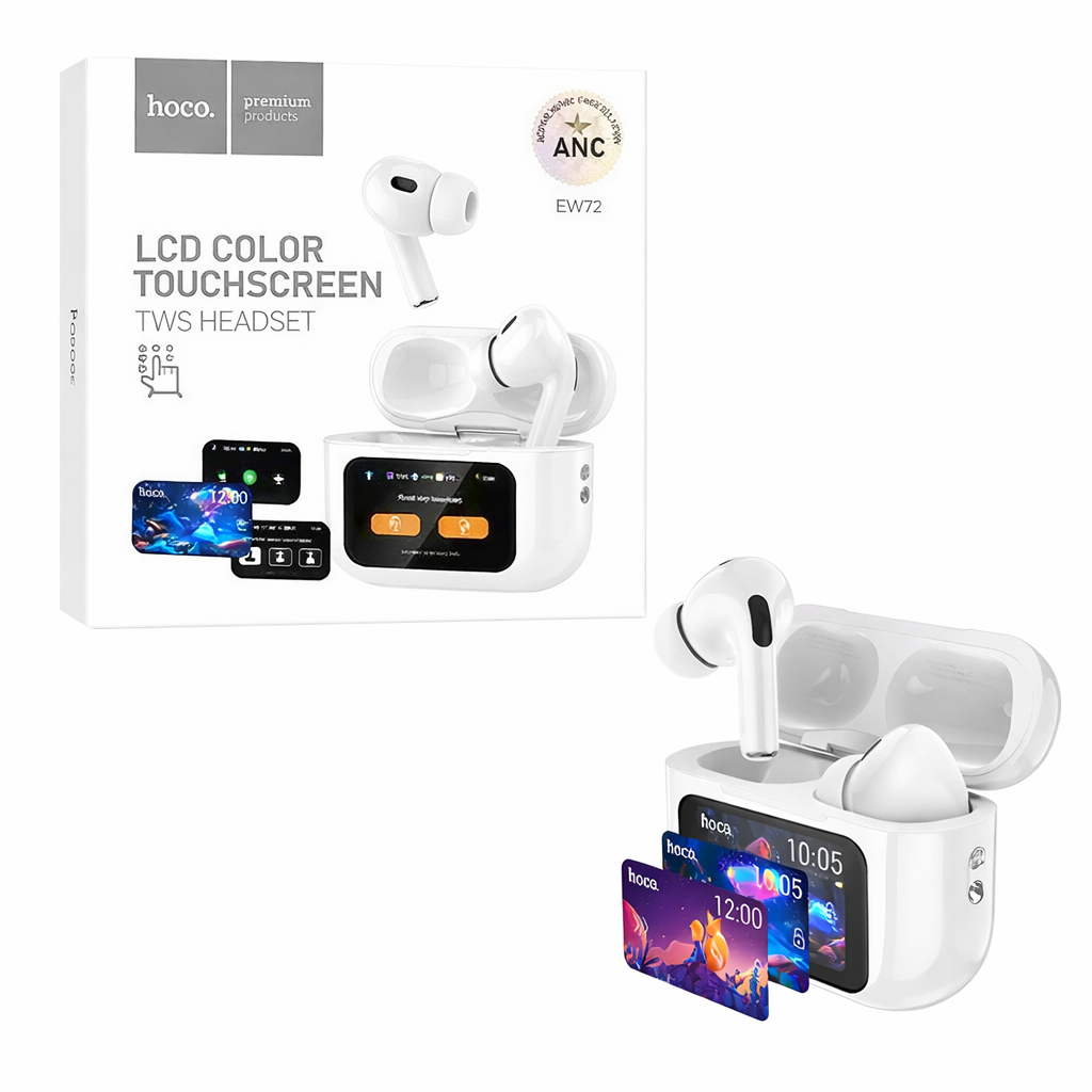 Auriculares sem fio C/ LCD sensível ao toque Hoco EW72