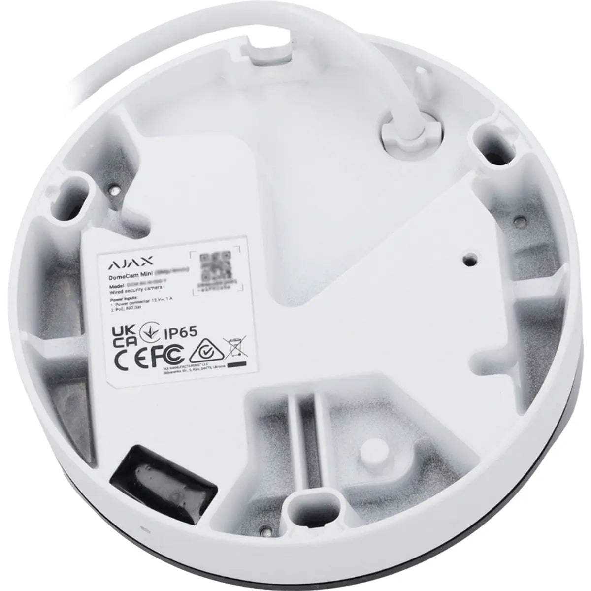 Câmara IP (Ethernet c/ PoE) Dome 8MP 4mm IR 35m - IP65 - Branca