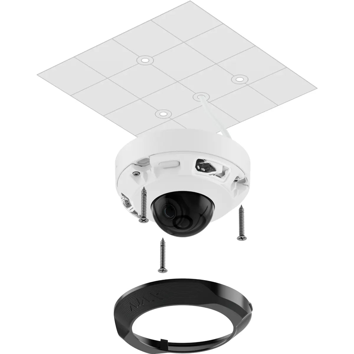 Câmara IP (Ethernet c/ PoE) Dome 5MP 2.8mm IR 15m - IP65