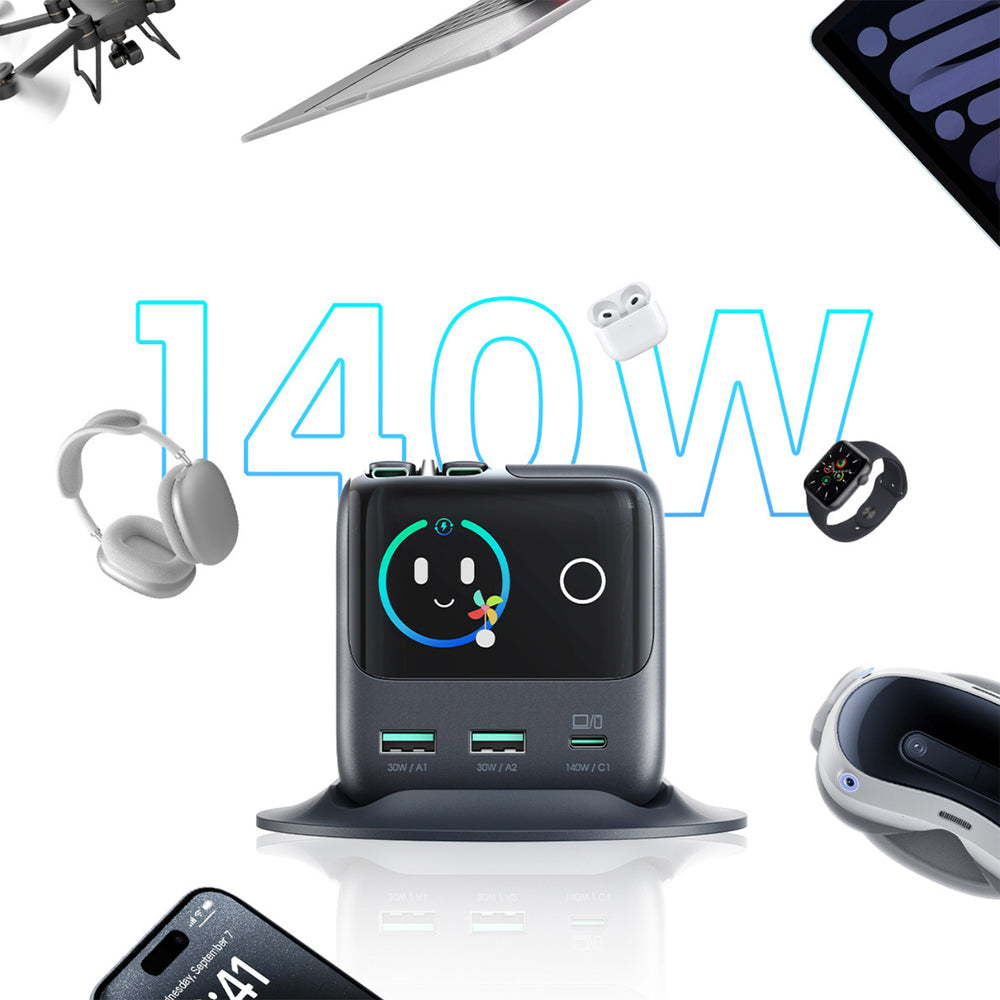 Joyroom Podix JR-TRD01 GaN de 140W Cinza