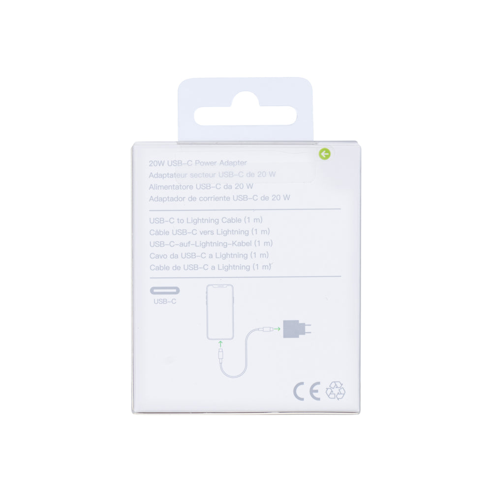 Carregador USB-C 20W com Cabo Lightning 1M
