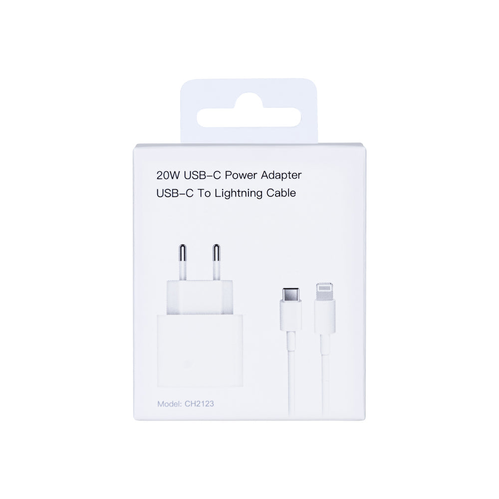 Carregador USB-C 20W com Cabo Lightning 1M